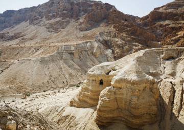 Las cuevas de Qumrán (Cisjordania).