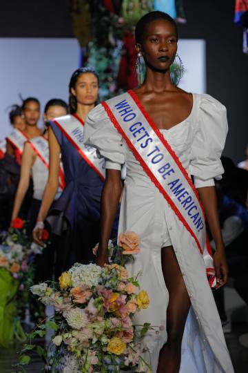 Modelos en el desfile de Prabal Gurung, e8 de septiembre en Nueva York.