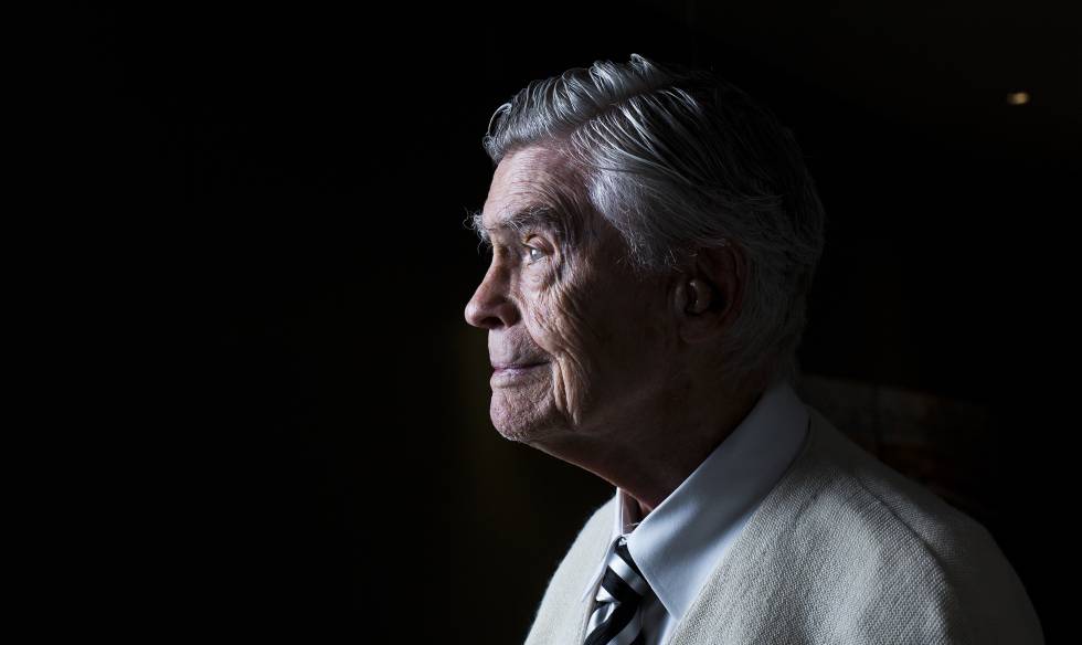 Mario Bunge, filósofo y científico argentino, fotografiado en Madrid con 94 años. 