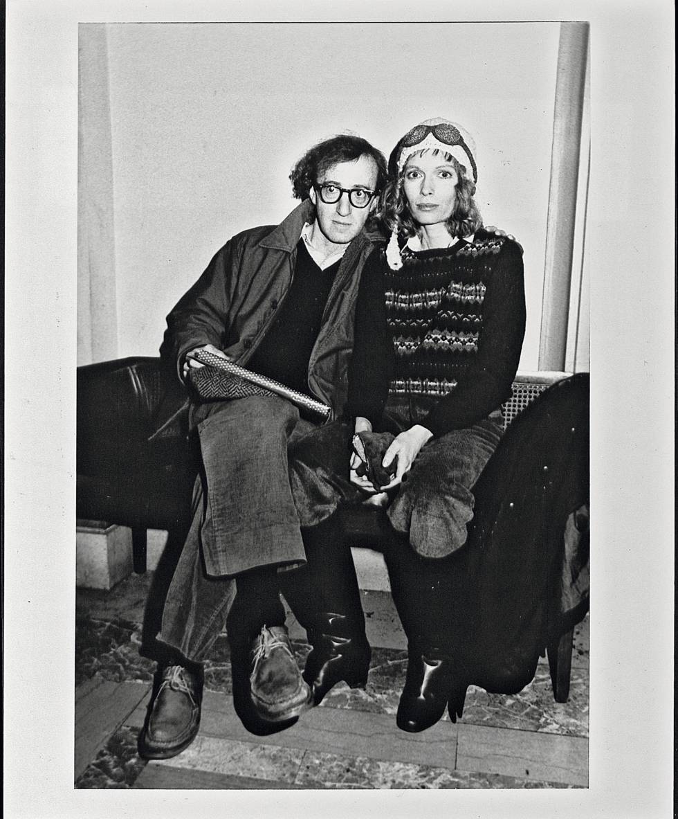 Allen e sua então companheira sentimental, Mia Farrow, em 1985, ano em que estreou ‘A Rosa Púrpura do Cairo’, protagonizada pela atriz.