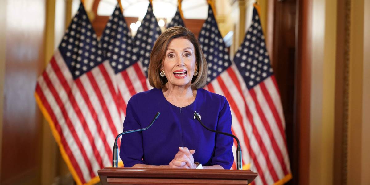 La presidenta del Congreso de EE UU, Nancy Pelosi, este martes.