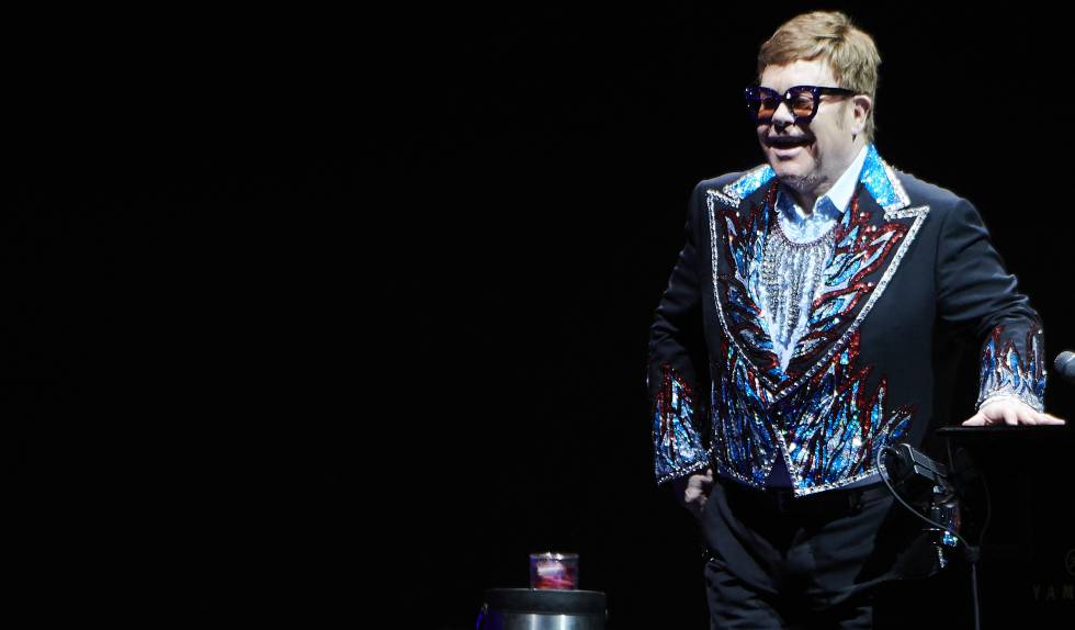 El cantante Elton John, durante su última gira.