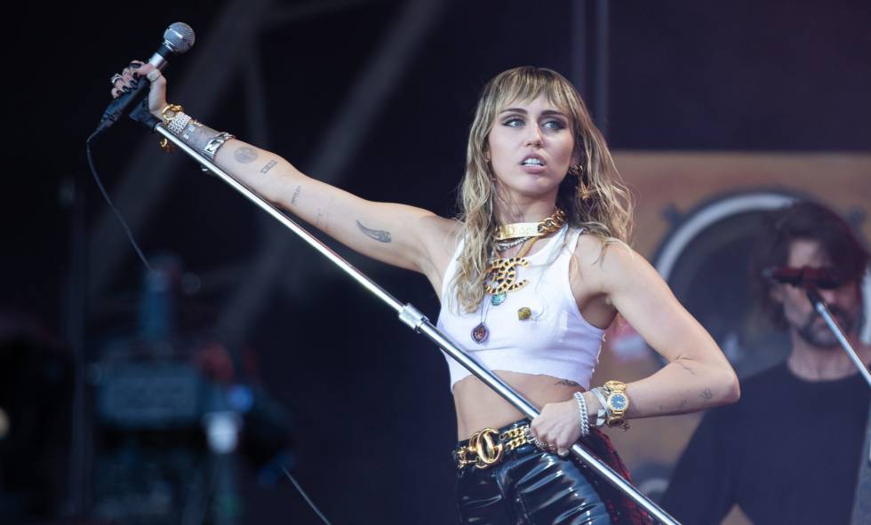 Miley Cyrus, en un concierto en junio de 2019.