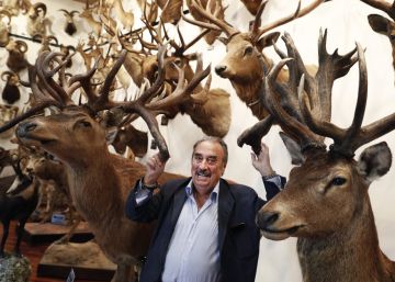El empresario Marcial Gómez Sequeira, en uno de sus pabellones de caza en La Moraleja.