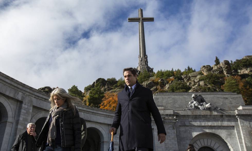 Luis Alfonso de Borbón, en el Valle de los Caídos el 20 de noviembre de 2018.