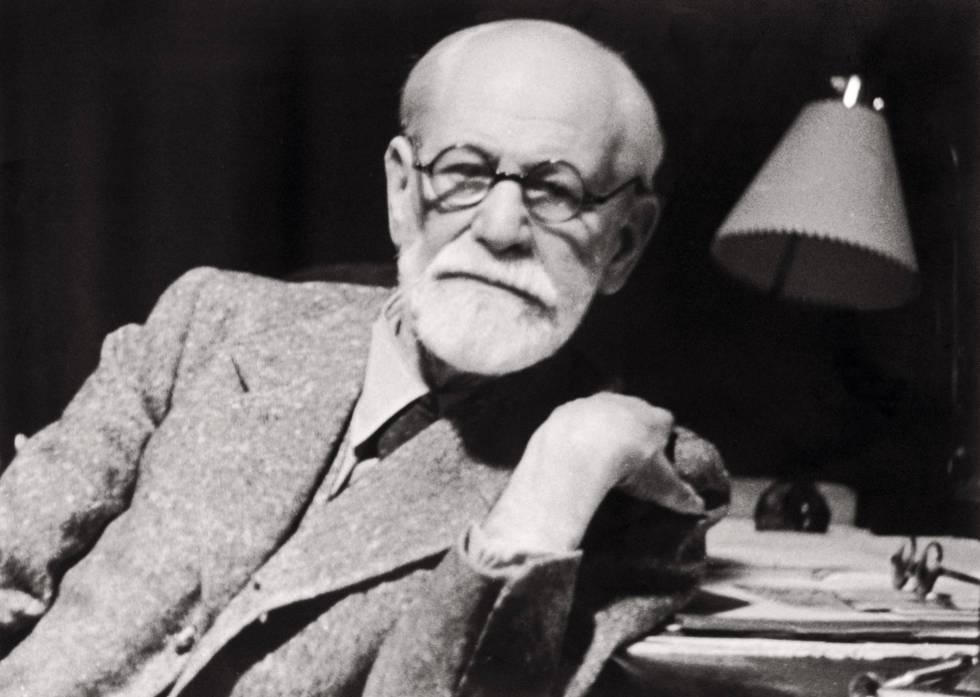 Retrato de Sigmund Freud.