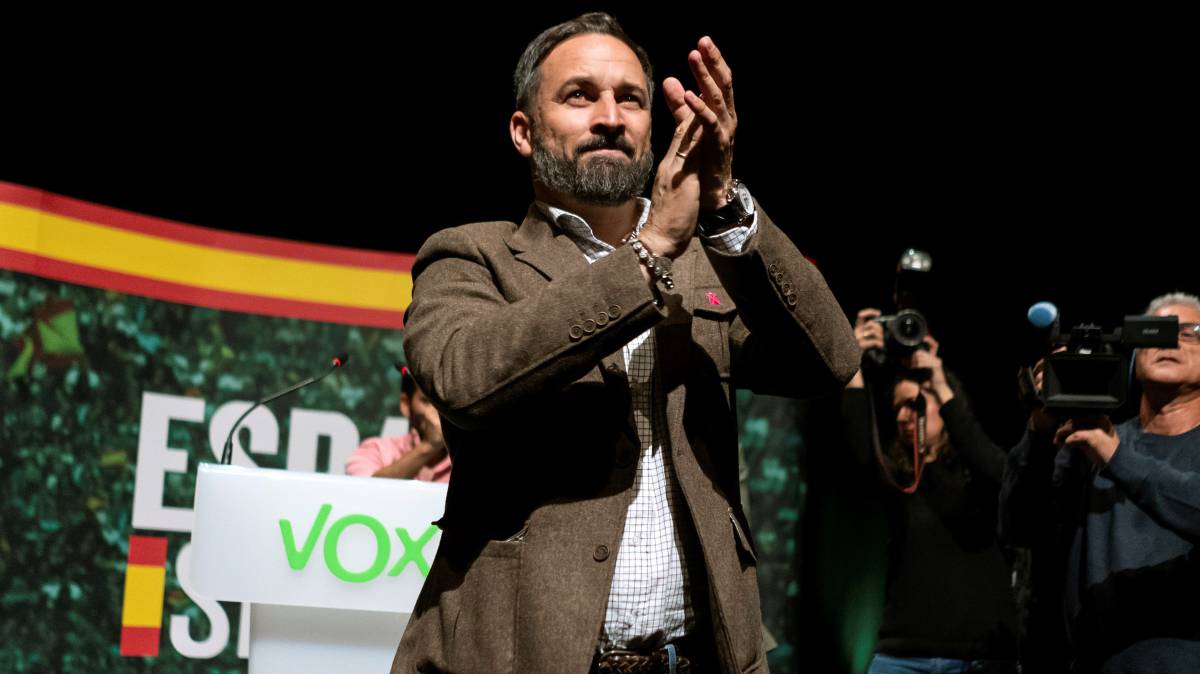 Santiago Abascal, este martes en Ávila.