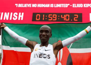 La gesta de Kipchoge, en imágenes