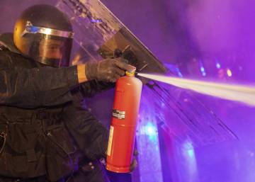 Tensión en las capitales catalanas durante las protestas