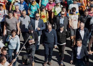 El presidente de la Generalitat se une a la marcha independentista
