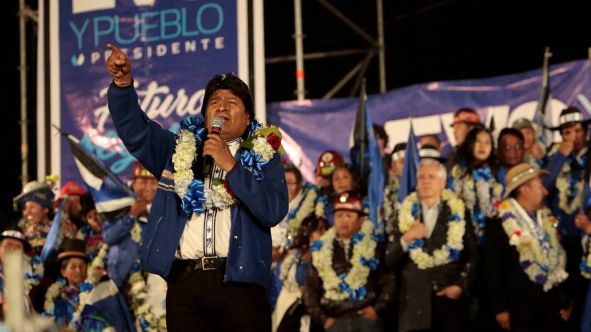 Evo Morales en El Alto.
