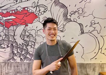 El chef Yong Wu y su pieza de pescado secreta