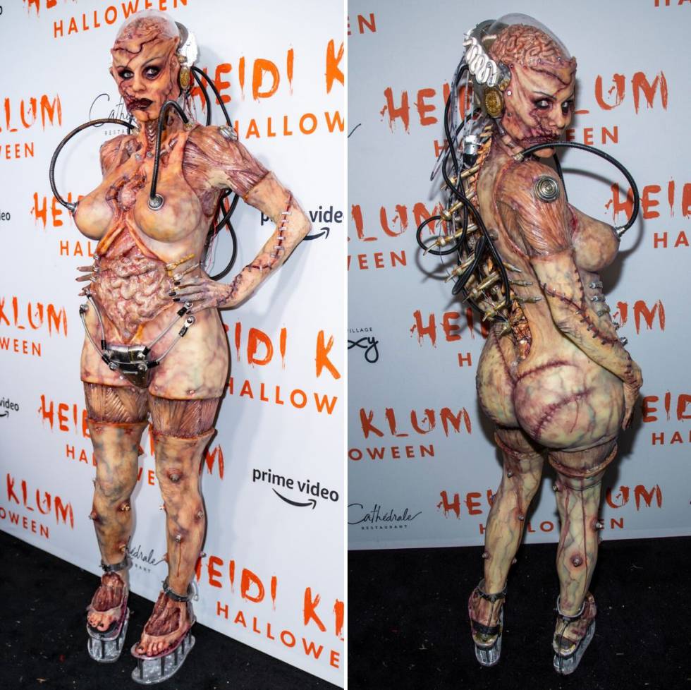 Heidi Klum, in her Halloween party in 2019.
