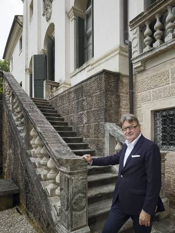 El fundador de Geox pasó en este palacete los años más felices de su vida, “cuando no existían las preocupaciones”.