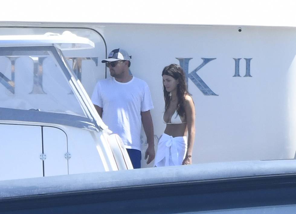 Leonardo DiCaprio y Camila Morrone, de vacaciones en Italia, en agosto.