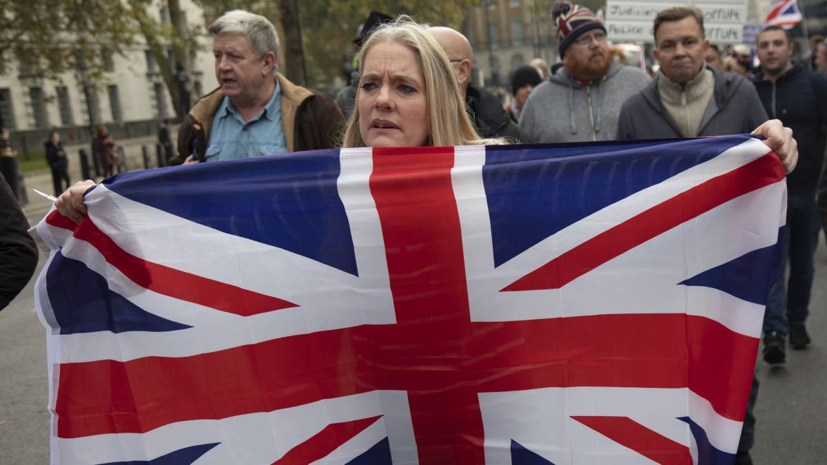 Manifestación en Londres por el Brexit.