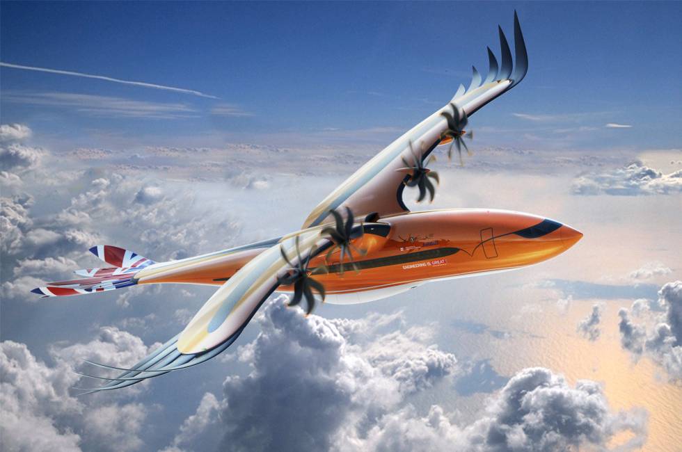 El Concept Plane 2019 de Airbus, un modelo conceptual bautizado como 'Bird of Prey' (Ave de presa), está inspirado en la mecánica eficiente de las aves.