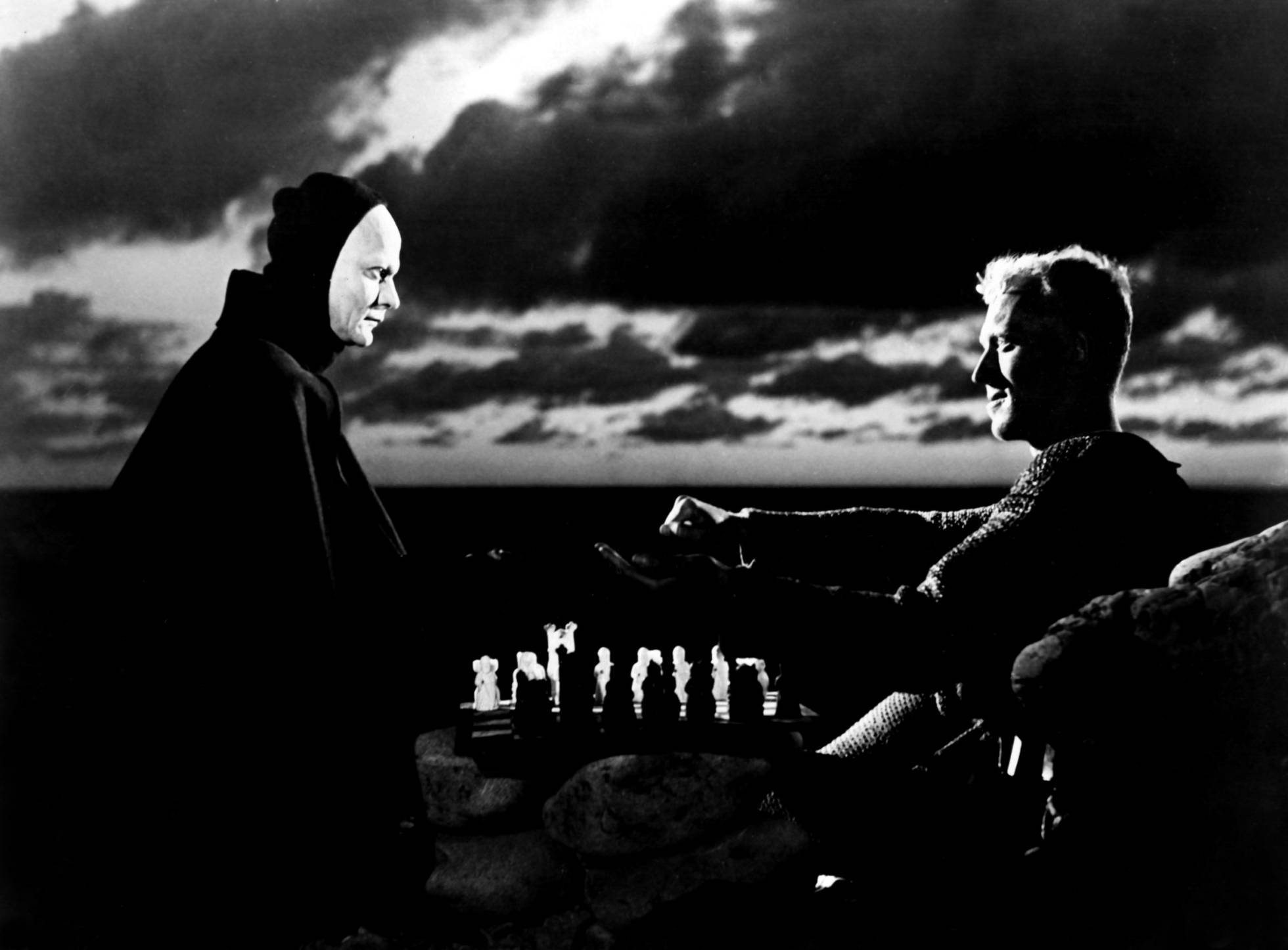 No Séptimo Seal 'Max Von Sydow estaba a buscar un inimigo realmente difícil de bater: a mesma morte.'El séptimo sello' Max Von Sydow se buscaba un enemigo realmente difícil de batir: la mismísima muerte.