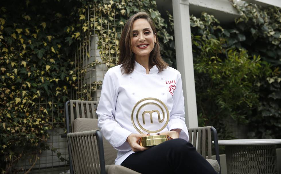 Tamara Falcó, ganadora de 'MasterChef Celebrity', en el hotel NH Eurobuilding de Madrid, el pasado jueves.