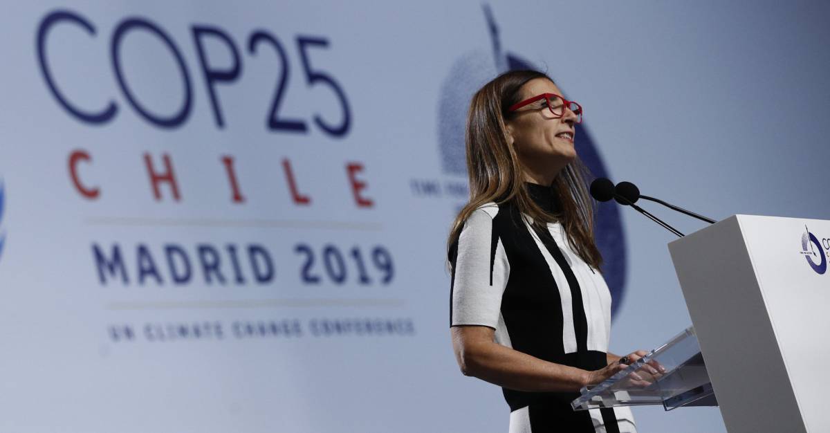 La ministra de Medio Ambiente de Chile, Carolina Schmidt, durante la inauguración.