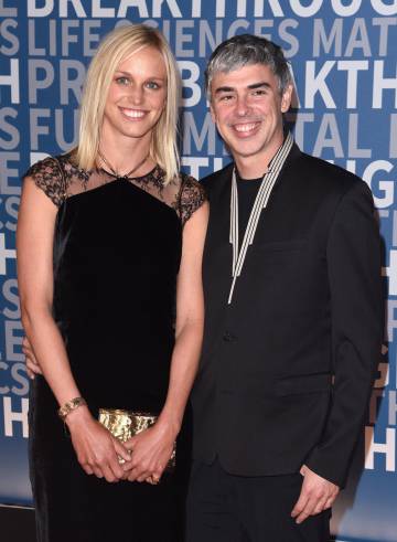 Larry Page y su esposa Lucinda Southworth, en California, en 2016.