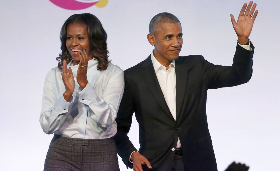 Michelle y Barack Obama, en Chicago, en 2017.