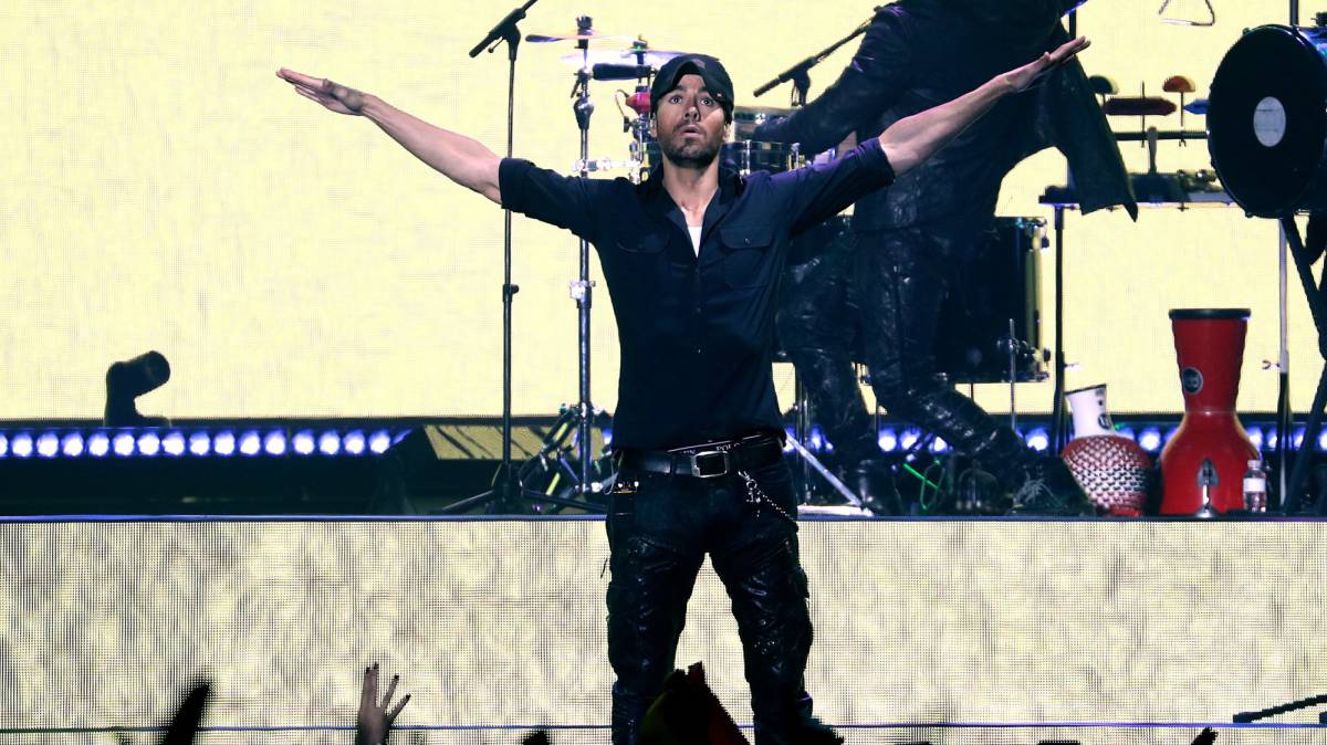 Enrique Iglesias, este sábado, en el concierto.