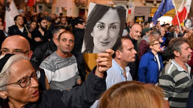 Manifestación en La Valeta.