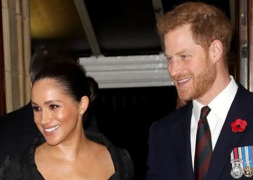 Meghan Markle y Enrique de Inglaterra, el 9 de noviembre en Londres.