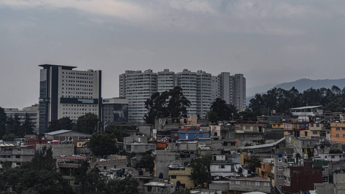 Vista panorámica de Santa Fe en Ciudad de México.