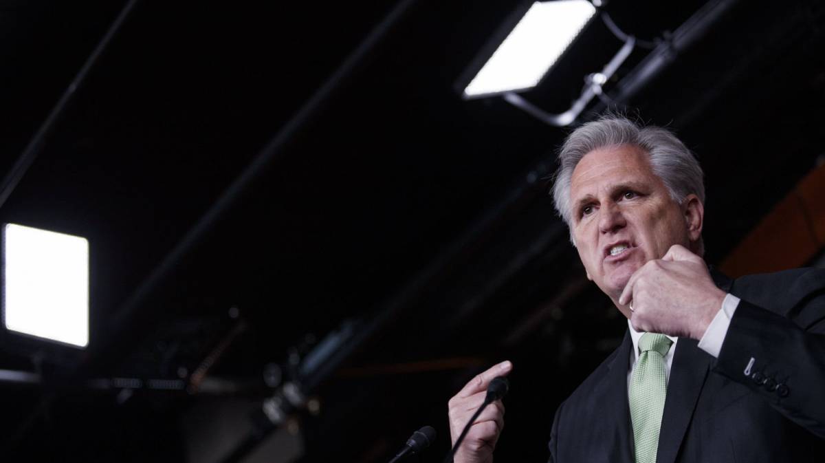 Kevin McCarthy, líder republicano en el Congreso.