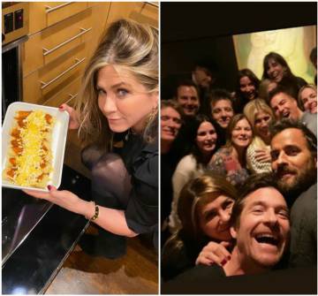 La cena de Acción de Gracias en casa de Jennifer Aniston.