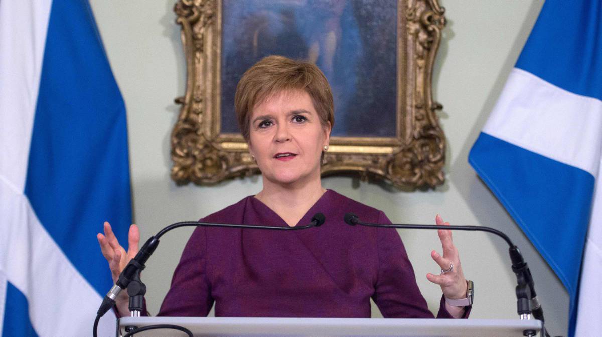 La ministra principal de Escocia, Nicola Sturgeon.