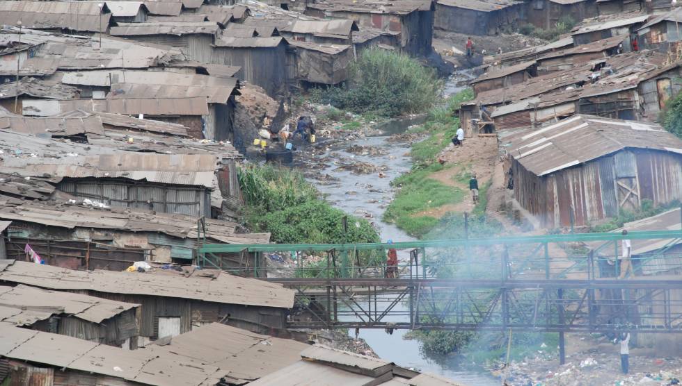 Panorámica del 'slum' de Mathare, en Kenia.