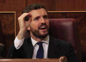 Casado amenaza a Sánchez con los tribunales y recupera su discurso más duro Casado amenaza a Sánchez con los tribunales y recupera su discurso más duro
