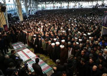 El funeral del general Qasem Soleimani en Teherán