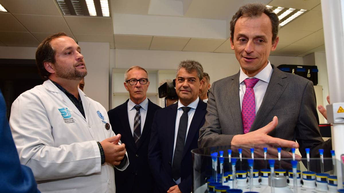 Duque en la Universidad de Almería, en octubre.