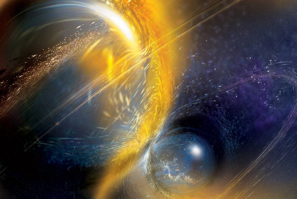 colision estelar universo