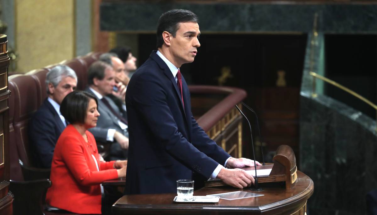 La segunda votación de investidura, en imágenes