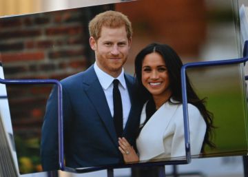 Una postal de los duques de Sussex.