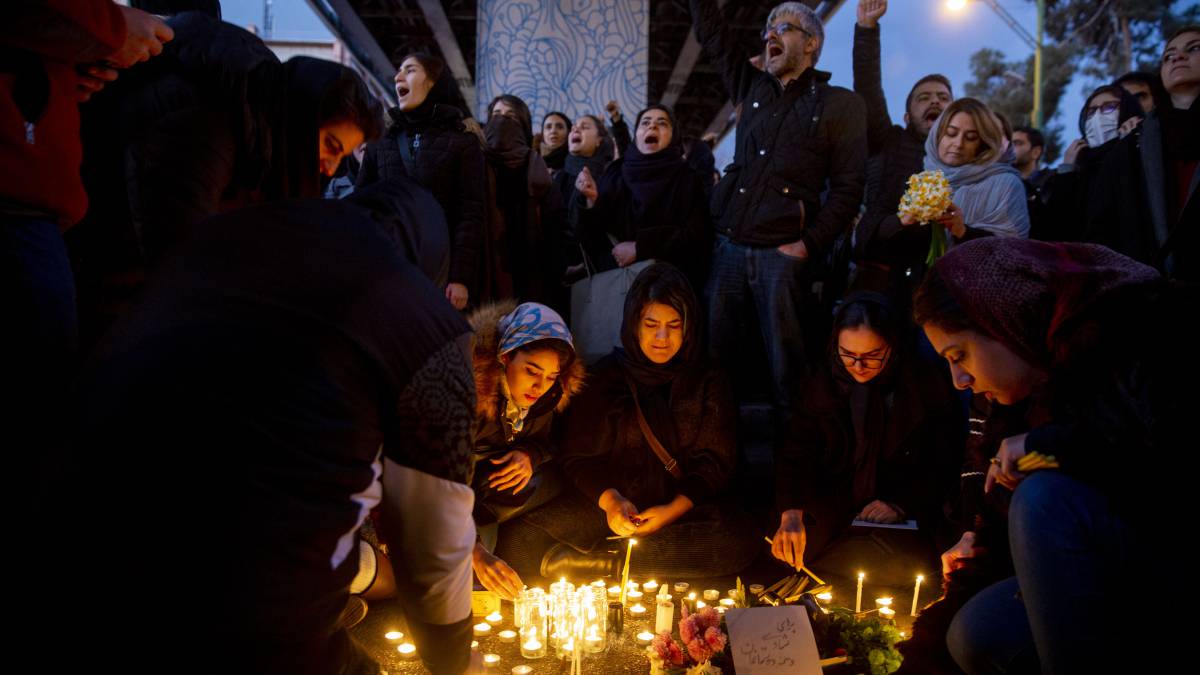 Vigilia en Teherán.