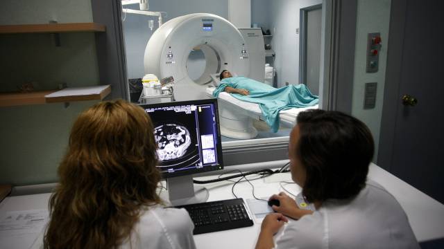 Escáner en el Hospital Provincial de Castellón.