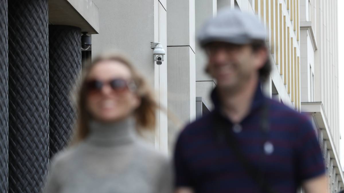 Una cámara de seguridad en Londres.