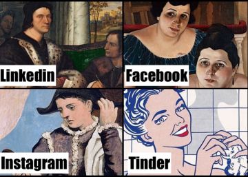 Los museos se suman al meme de cómo nos mostramos en distintas redes sociales