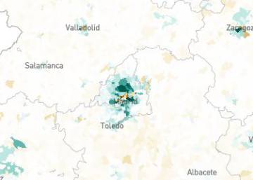 Así ha cambiado la población en España, por municipios y distritos