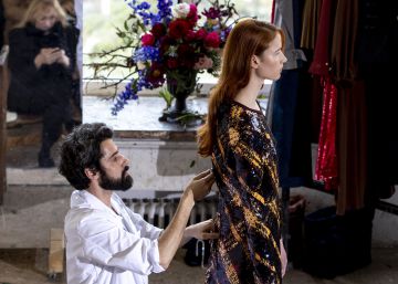 La presentación de la nueva colección de Moises Nieto en la Facultad de Bellas Artes de Madrid.