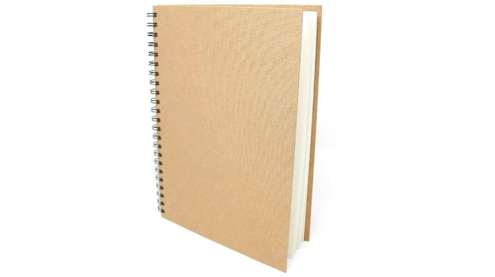 Bloc de notas de espiral y tapa dura con papel reciclado