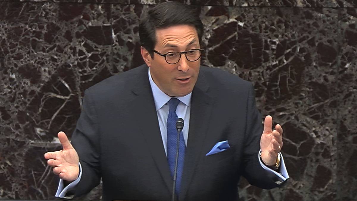 Jay Sekulow, abogado de Trump, en el Senado.