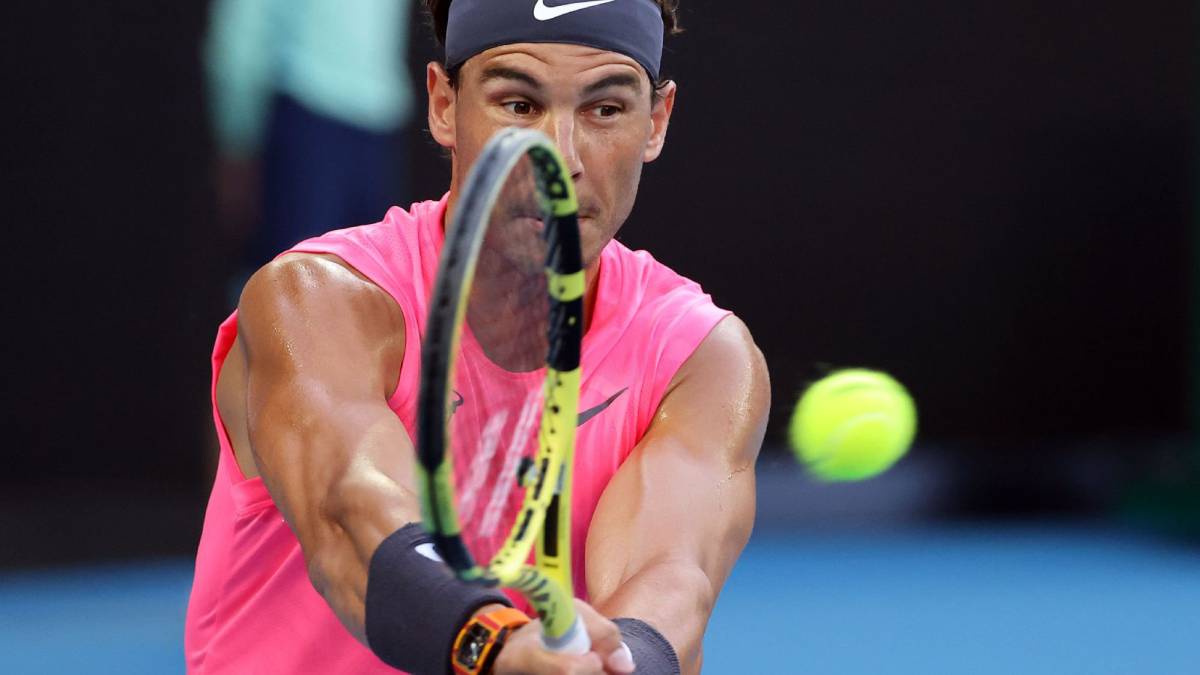 Nadal, en el partido ante Thiem.