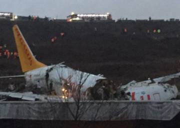 El accidente, en imágenes